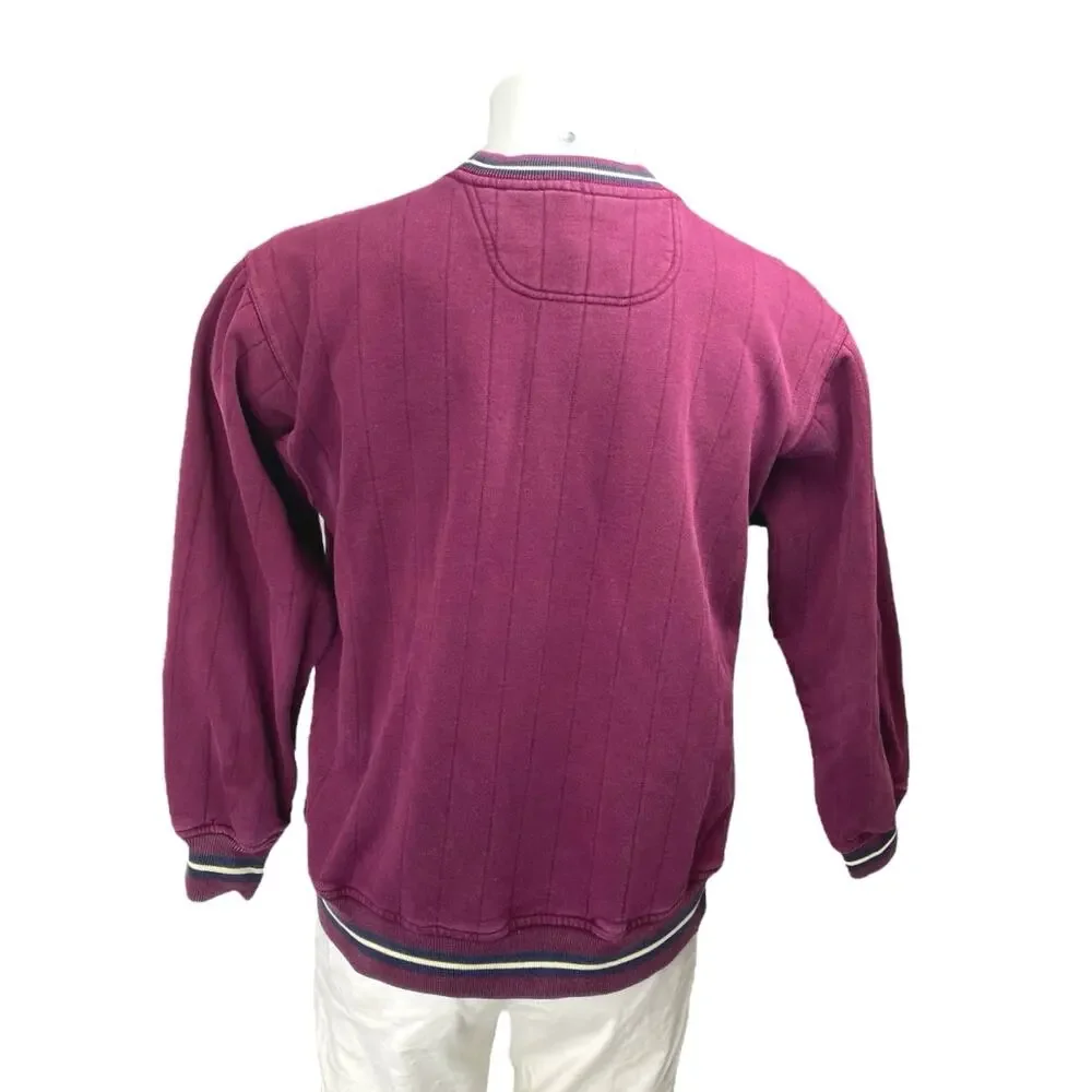 Regatta Men's Maroon Embroidered Logo Long Sleeve Sweatshirt Sweater Top Size L
